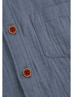Hemd mit kurzen Ärmeln in blau