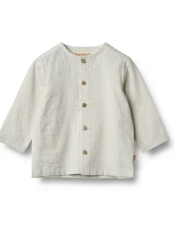 Hemd "Shelby" in Creme/ Hellblau