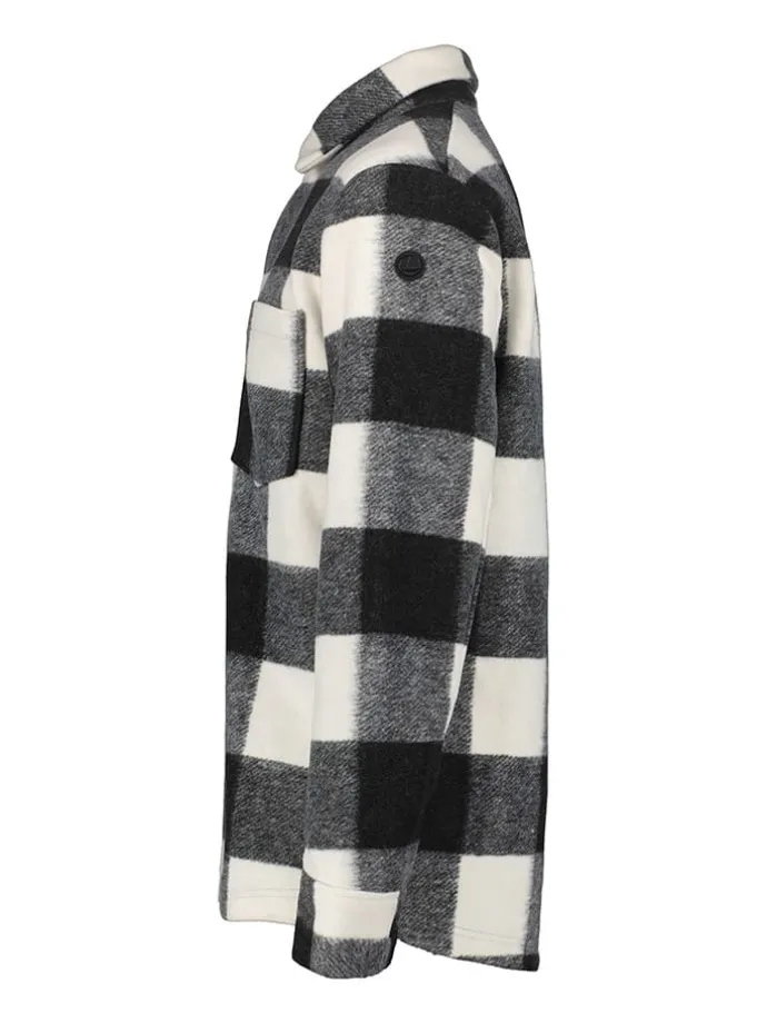 Hemdjacke "Haapavesi" in Schwarz/ Weiß