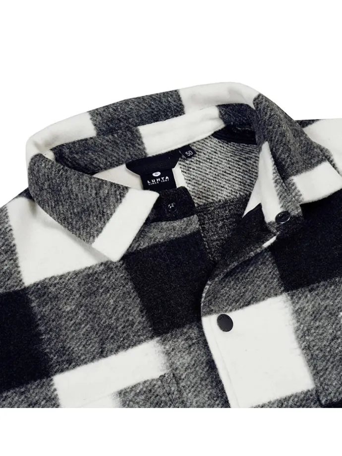 Hemdjacke "Haapavesi" in Schwarz/ Weiß