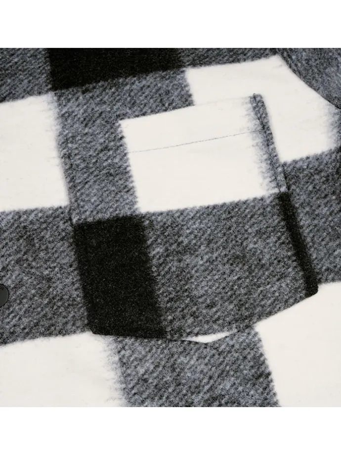 Hemdjacke "Haapavesi" in Schwarz/ Weiß