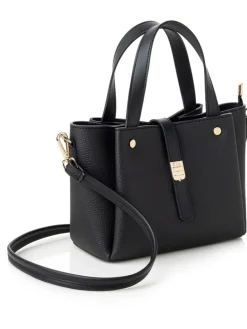 Henkeltasche "Bellagio" in Schwarz - (B)25 x (H)19 x (T)11 cm