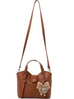 Henkeltasche ''Celeste'' in Hellbraun - (B)25 x (H)21 x (T)11 cm
