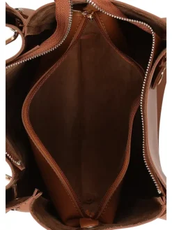 Henkeltasche in Hellbraun - (B)34 x (H)33 x (T)16 cm