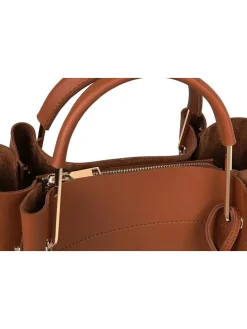 Henkeltasche in Hellbraun - (B)34 x (H)33 x (T)16 cm