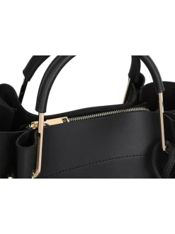 Henkeltasche in Schwarz - (B)34 x (H)33 x (T)16 cm