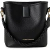 Henkeltasche "Venice" in Schwarz - (B)18 x (H)20 x (T)10 cm