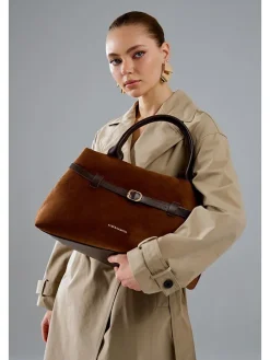 Henkeltasche "Vittoria" in Cognac - (B)40 x (H)26 x (T)17 cm