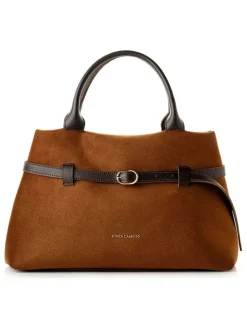 Henkeltasche "Vittoria" in Cognac - (B)40 x (H)26 x (T)17 cm