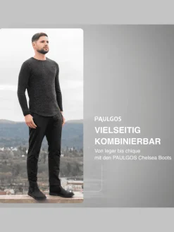 Herren Chelsea Boots, Stiefeletten, Schuhe in Schwarz