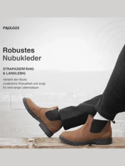 Herren Chelsea Boots, Stiefeletten, Schuhe in Dunkelbraun