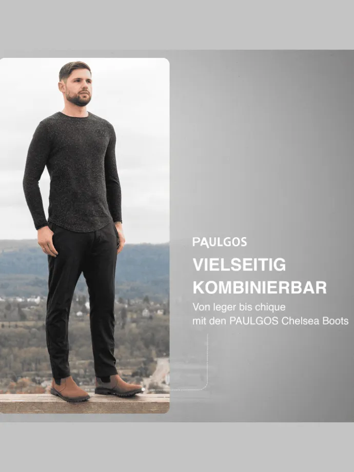 Herren Chelsea Boots, Stiefeletten, Schuhe in Dunkelbraun