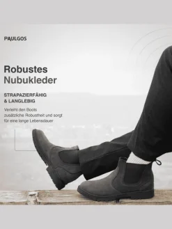 Herren Chelsea Boots, Stiefeletten, Schuhe in Dunkelgrau