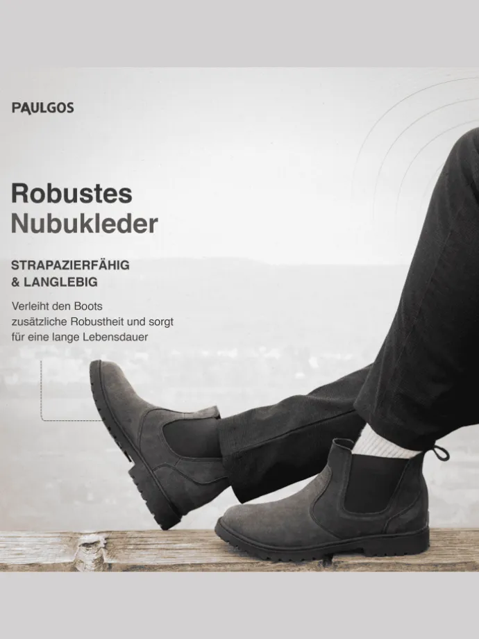 Herren Chelsea Boots, Stiefeletten, Schuhe in Dunkelgrau