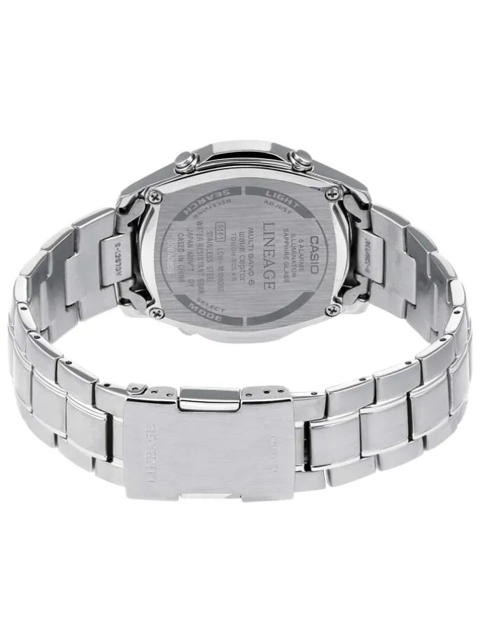 Herren Solar-Funkuhr Blau / Silber