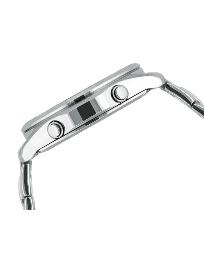Herren Solar-Funkuhr Blau / Silber