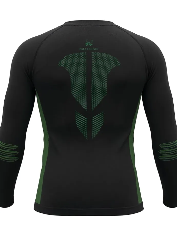 Herren Sport-Funktionsunterwäsche Set Hemd + Hose in Grün