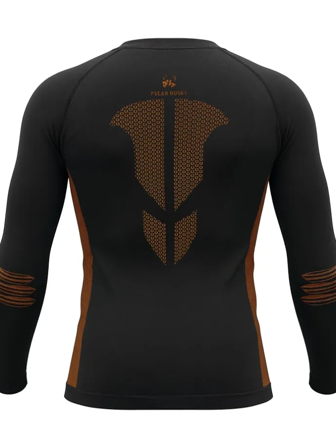 Herren Sport-Funktionsunterwäsche Set Hemd + Hose in Orange