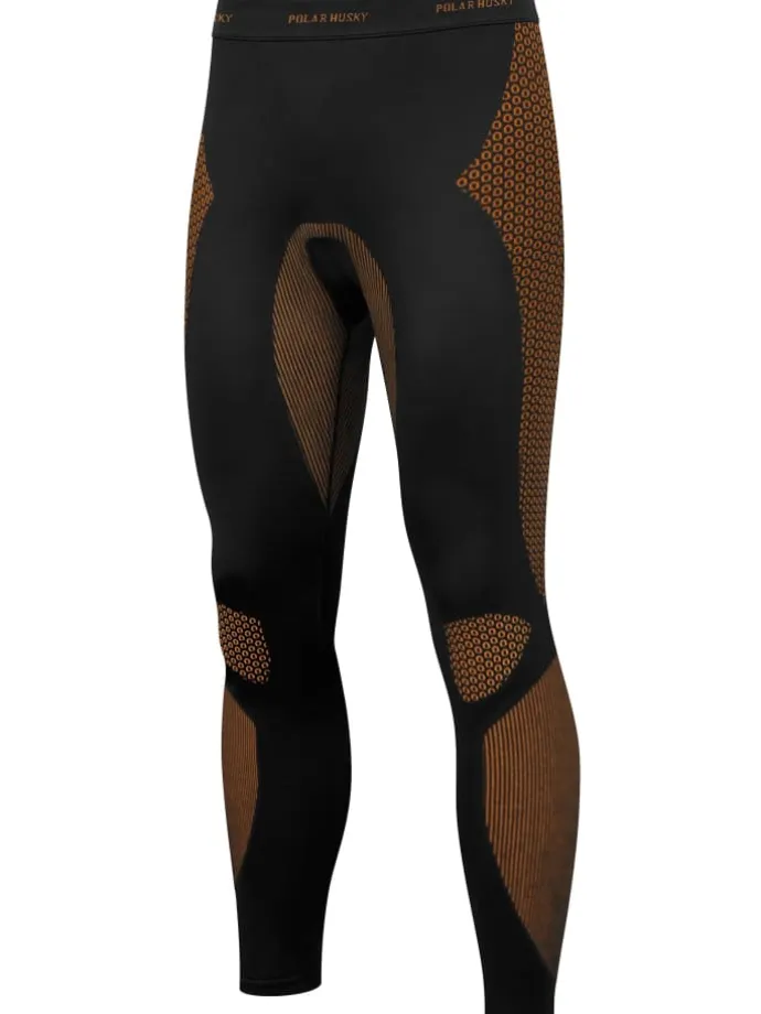 Herren Sport-Funktionsunterwäsche Set Hemd + Hose in Orange