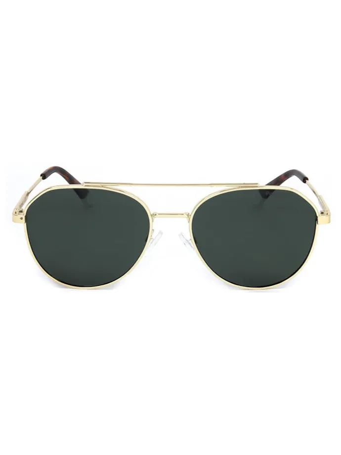 Herren-Sonnenbrille in Gold/ Grün
