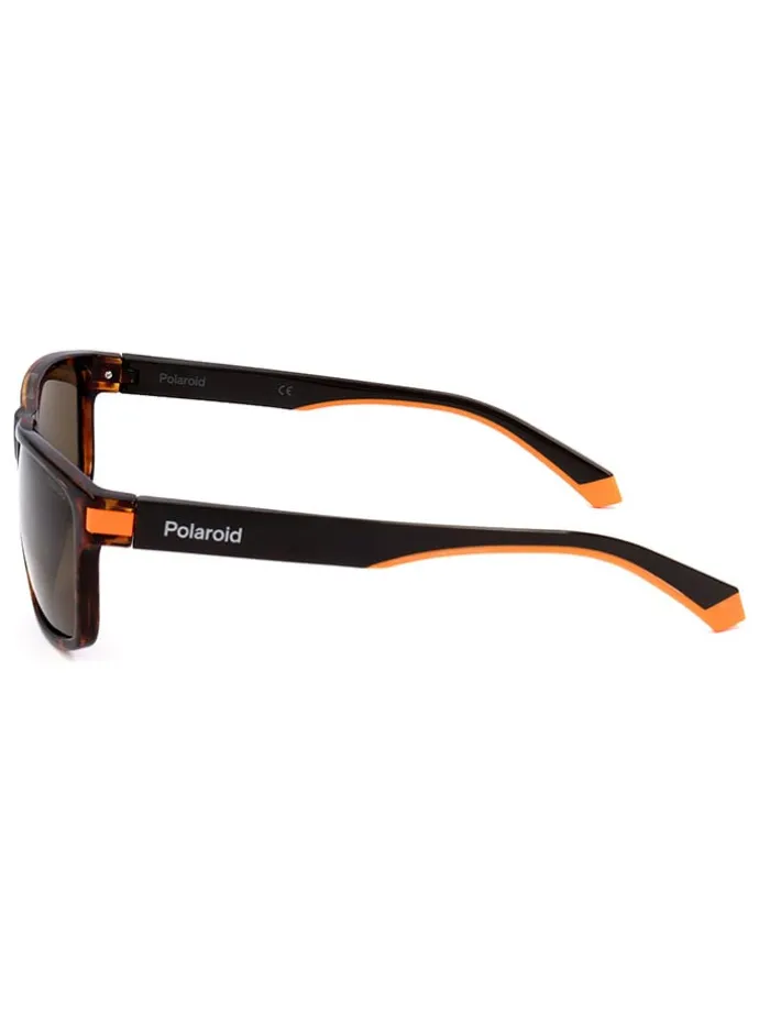 Herren-Sonnenbrille in Schwarz/ Hellbraun