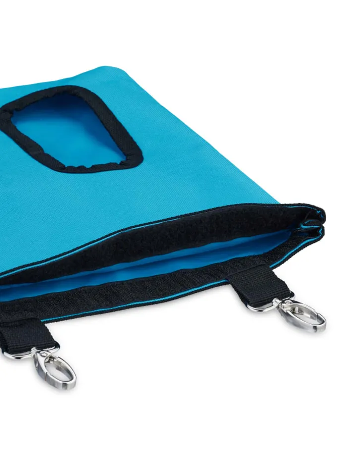 Heutasche in Blau/ Schwarz - (B)25 x (H)31 cm