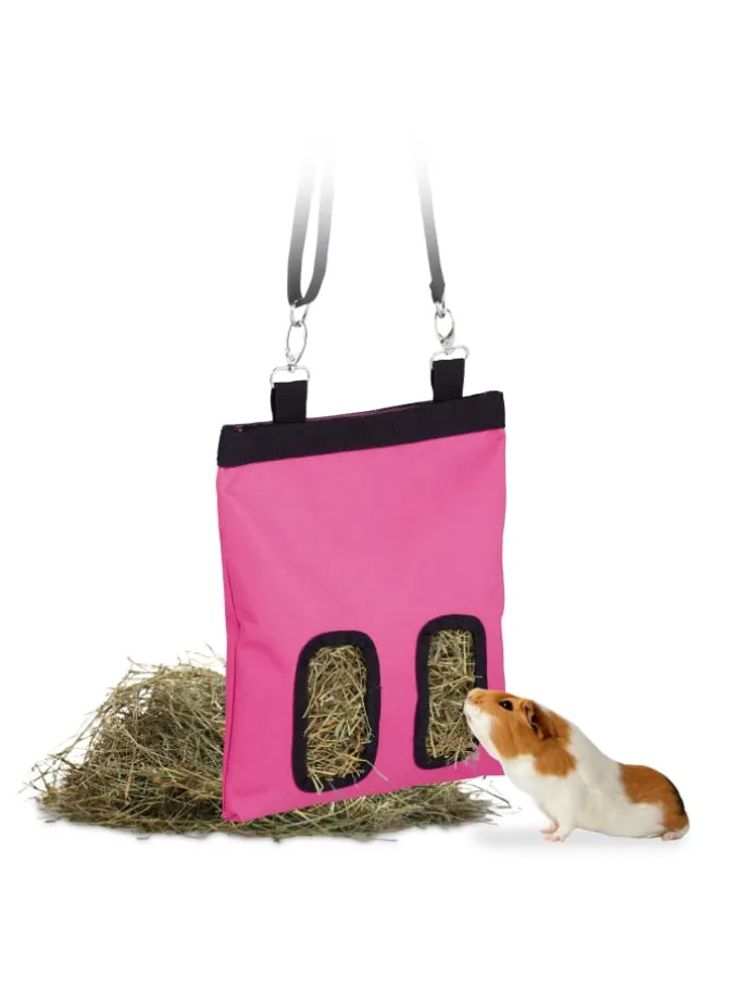Heutasche in Pink/ Schwarz - (B)25 x (H)31 cm