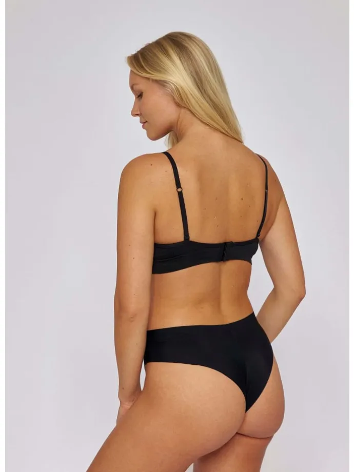 Hipster Panties aus Mikrofaser 3 Stück in Schwarz