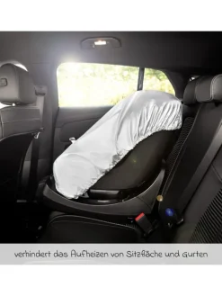 Hitzeschutz-Abdeckung für Kindersitz in silber