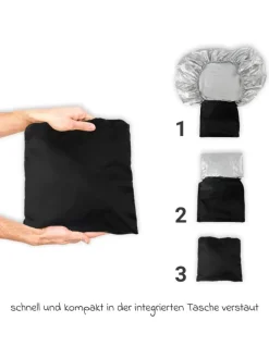 Hitzeschutz-Abdeckung für Kindersitz in silber