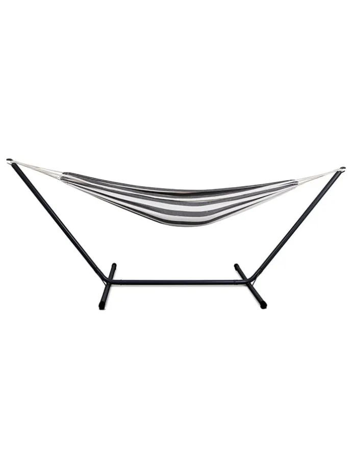 Hängematte in Schwarz/ Weiß - (B)290 x (H)100 x (T)100 cm