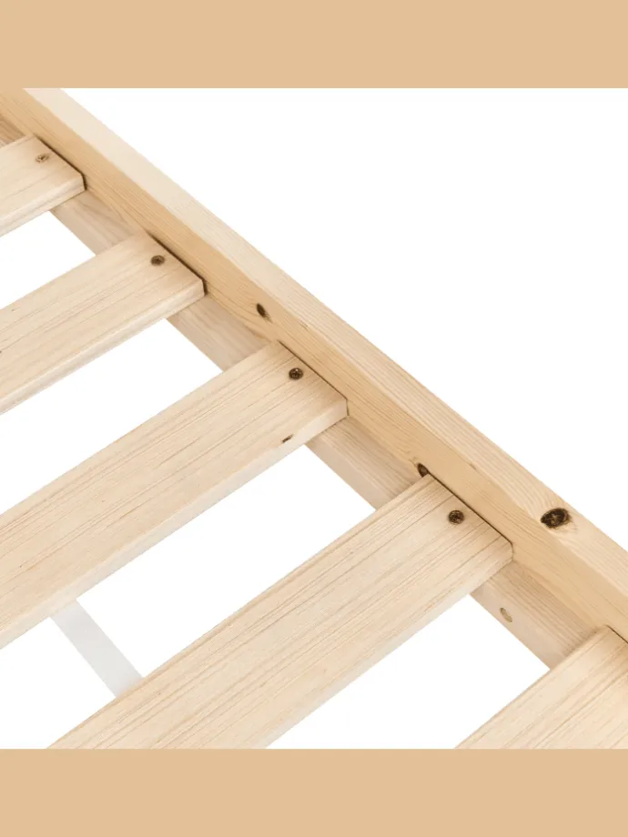 Hochbett BIERNE in Braun - (W) 149 x (H) 150 x (L) 210 cm