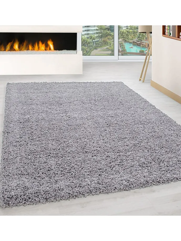 Hochflor-Teppich "Life" in Grau