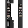 Hochschrank schmal 180 cm in Schwarz