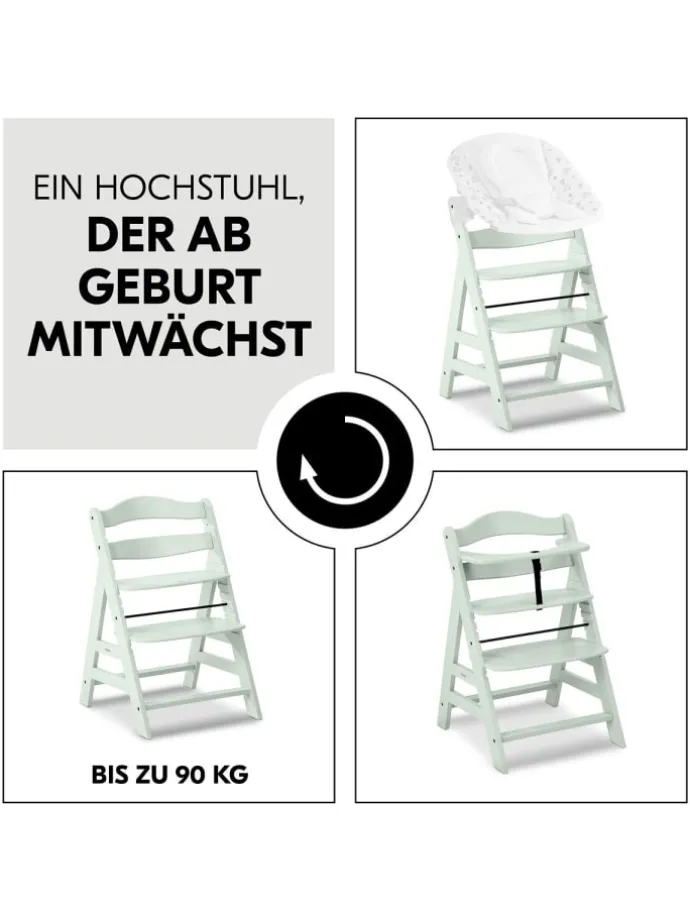 Hochstuhl Alpha Plus Mint - im Sparset inkl. in gruen