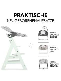 Hochstuhl Alpha Plus Mint - im Sparset inkl. in gruen