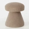Hocker "Tolin" in Hellbraun - (H)44 x Ø 38 cm