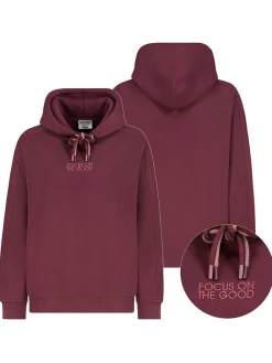 Hoodie in Bordeaux