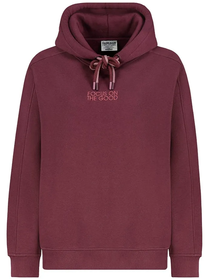 Hoodie in Bordeaux