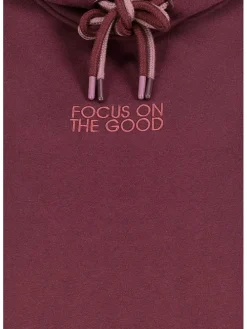 Hoodie in Bordeaux