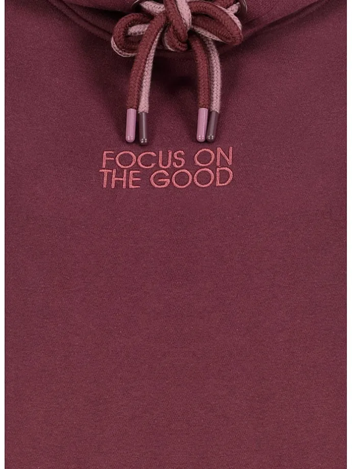 Hoodie in Bordeaux