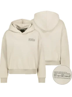 Hoodie in Creme