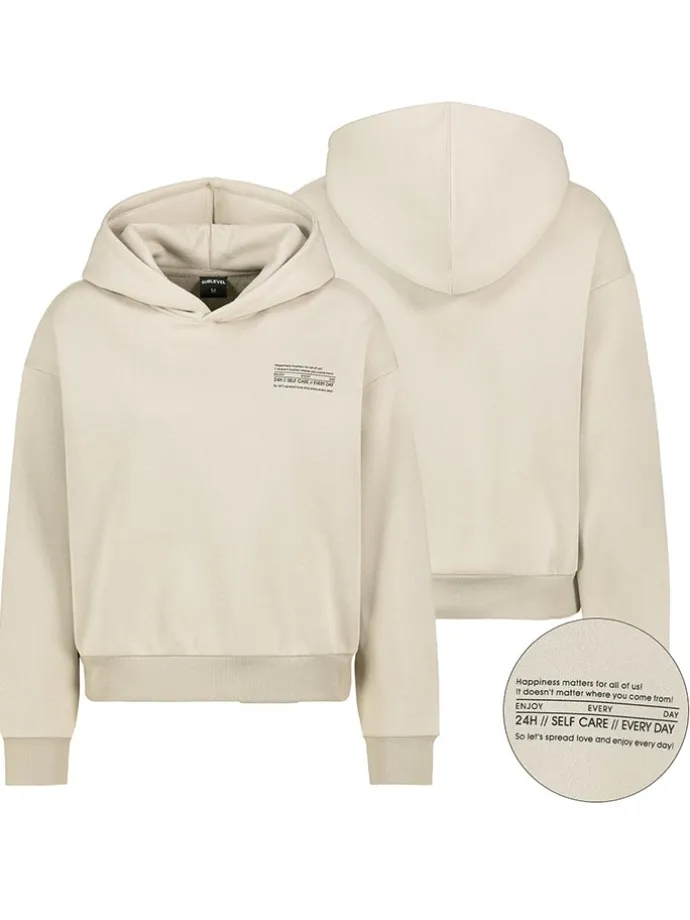 Hoodie in Creme