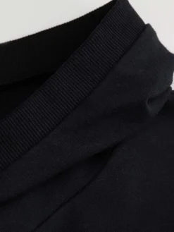 Hoodie in Schwarz/ Blau