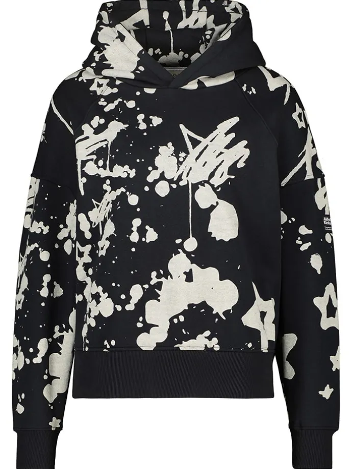 Hoodie "Jessy" in Schwarz/ Weiß