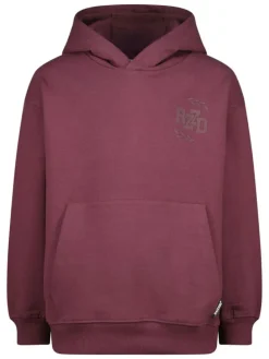 Hoodie "Nai" in Bordeaux