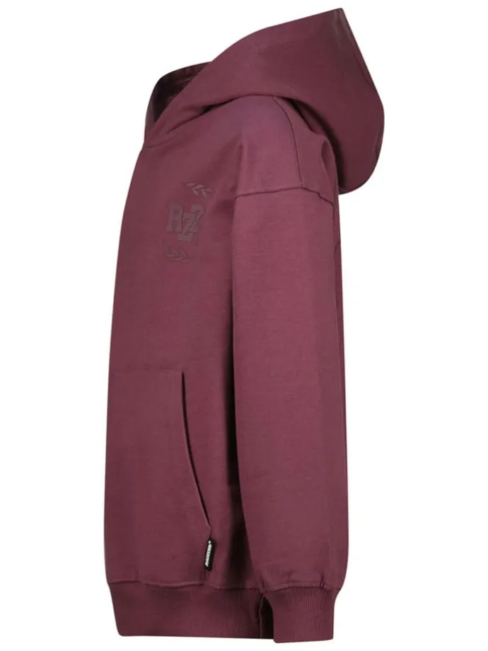Hoodie "Nai" in Bordeaux