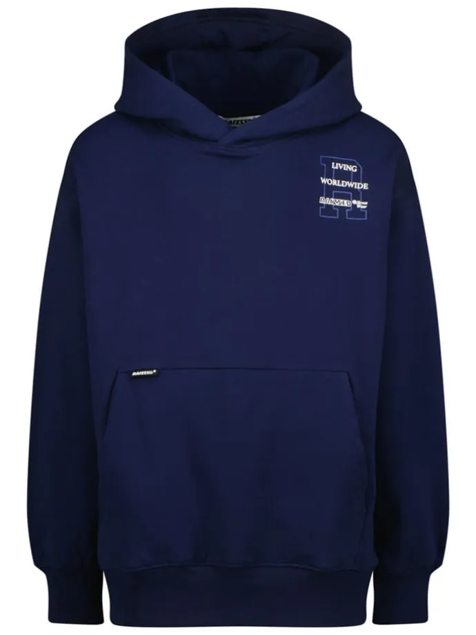 Hoodie "Nocussed" in Dunkelblau