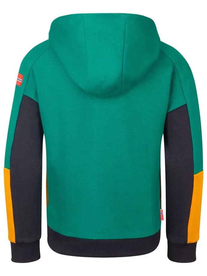 Hoodie "Rondane" in Grün