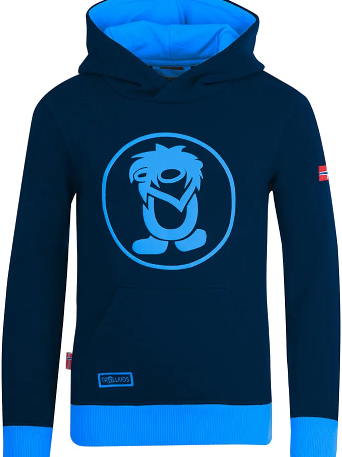 Hoodie "Troll" in Dunkelblau/ Blau